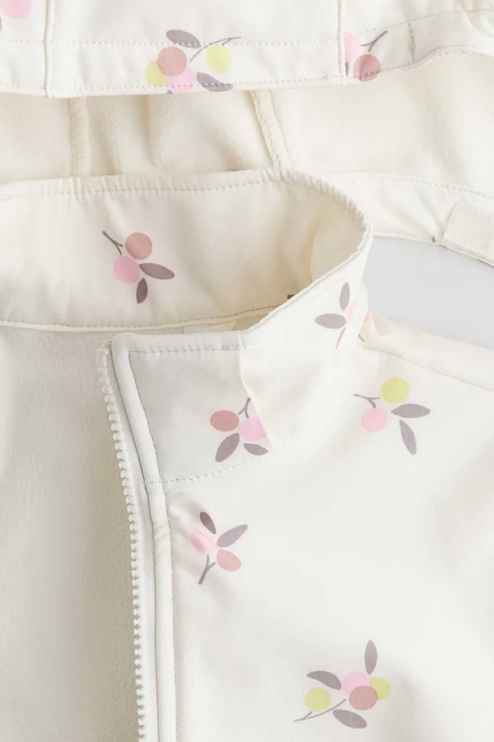 Водостойкая куртка из софтшелла H&M, Cremefarben/Beeren — фото 3