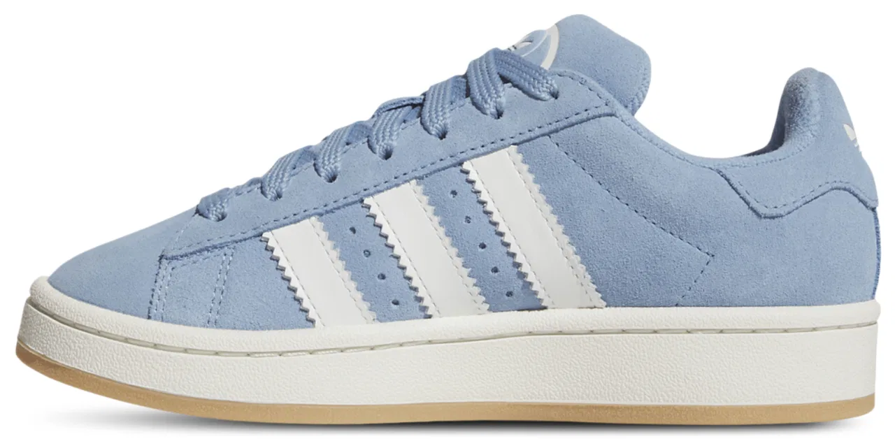 Детские кроссовки для мальчиков с кожаным верхом Campus 00s adidas, Ash Blue/White — фото 2