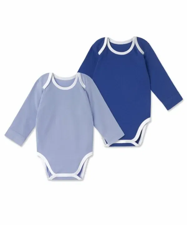 Боди с длинным рукавом 2 шт, Musinsa Standard Kids, голубой/пастельно-голубой