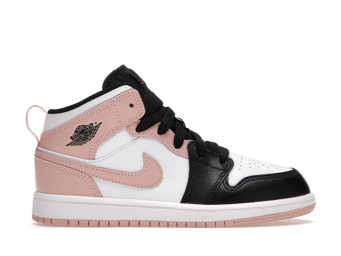 Детские кроссовки Lifestyle Jordan 1 Mid, White/Arctic Orange-Black