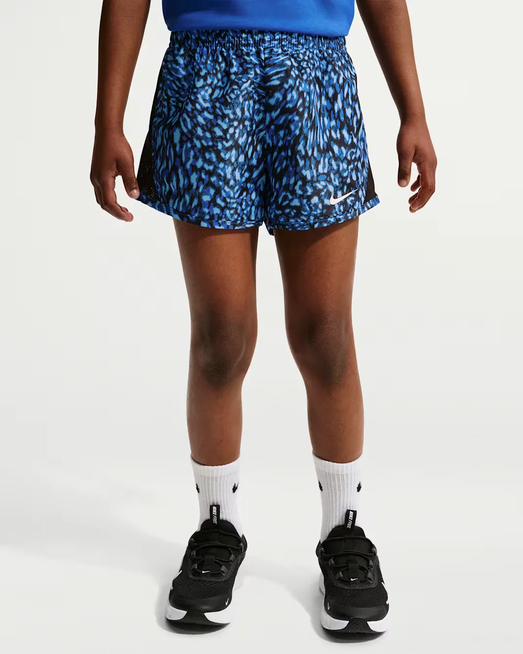 Детский комплект из двух предметов: шорты и шорты Tempo с принтом Dri-FIT Nike, Game Royal — фото 4