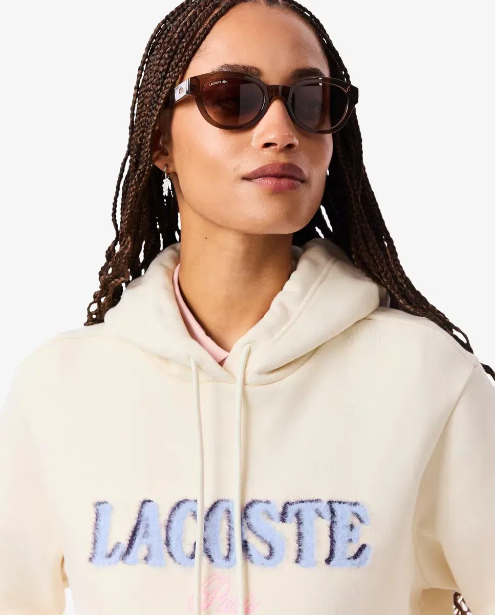 Худи Lacoste Blanco с логотипом — фото 3