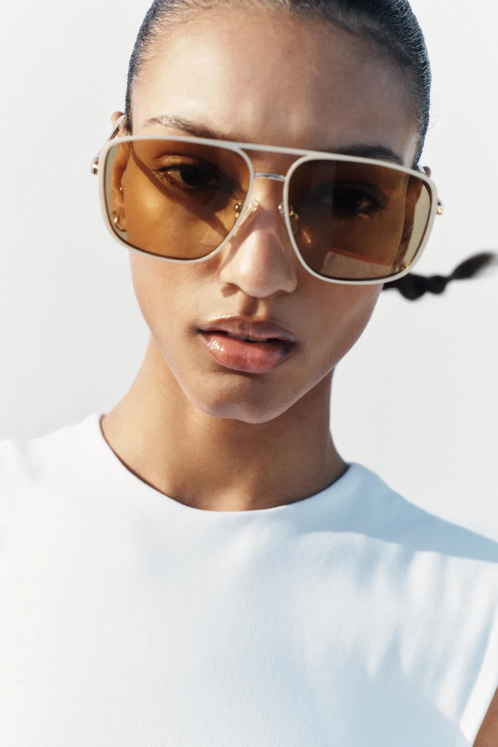 Топ без рукавов ZARA, White — фото 2