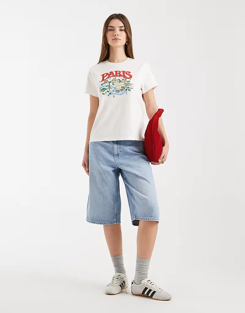 Любимая футболка Levi's с графическим принтом, белый — фото 4