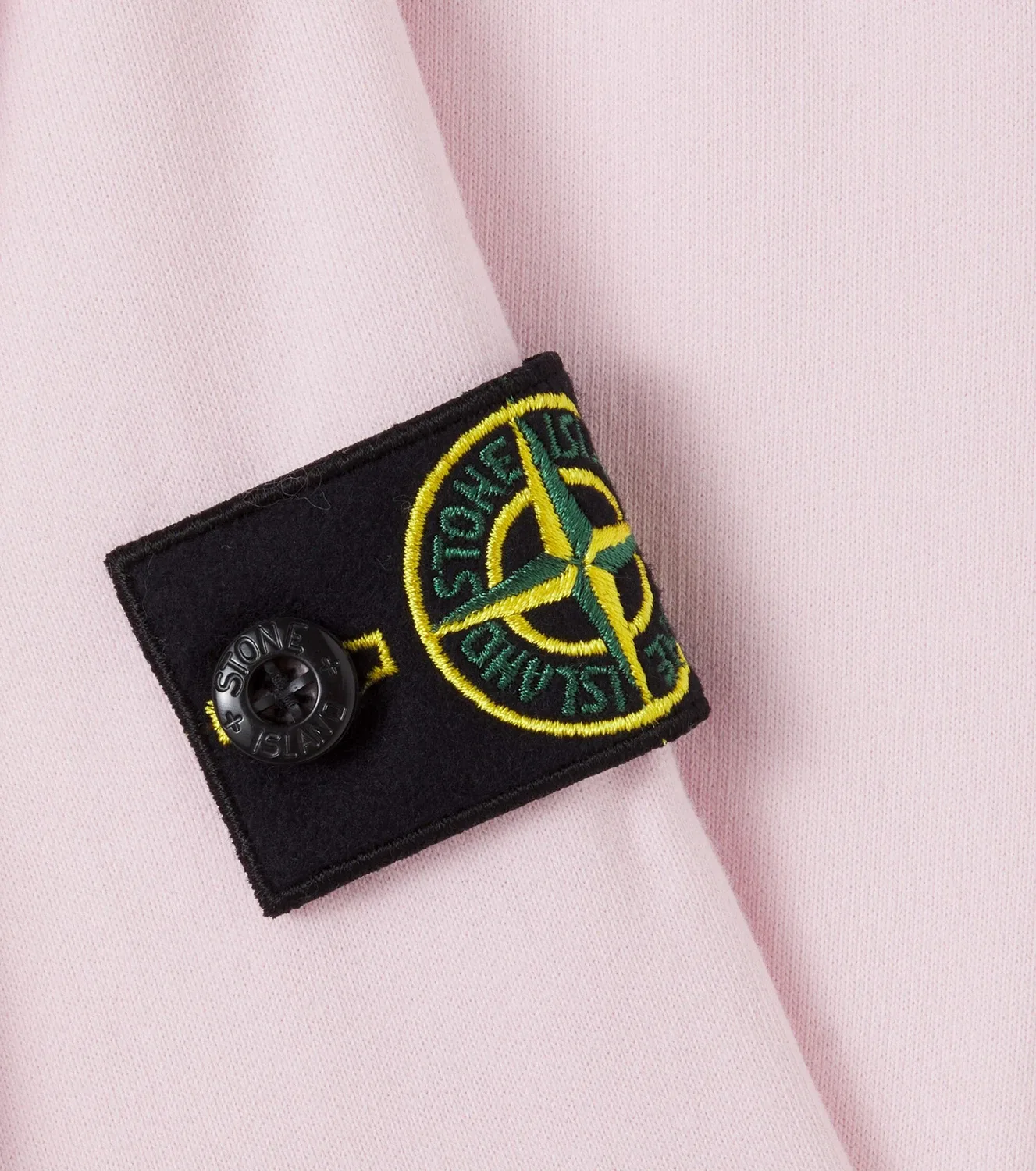 Худи хлопковое с капюшоном Stone Island Junior, розовый — фото 3