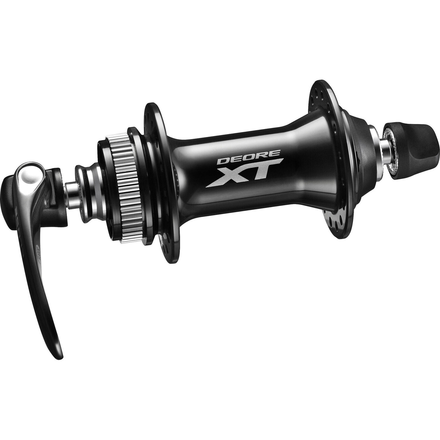 

Ступица переднего дискового тормоза с центральным замком 32h Shimano Deore XT HB-M8000, черный / черный / черный