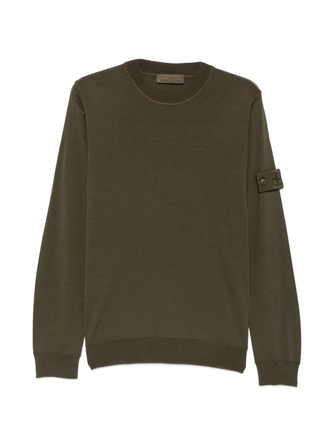 Stone Island Джемпер с нашивкой-логотипом зеленый