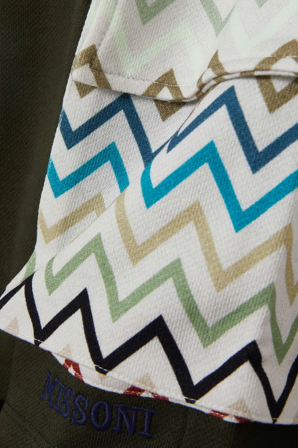 Шорты с принтом зигзаг Missoni, зеленый — фото 4