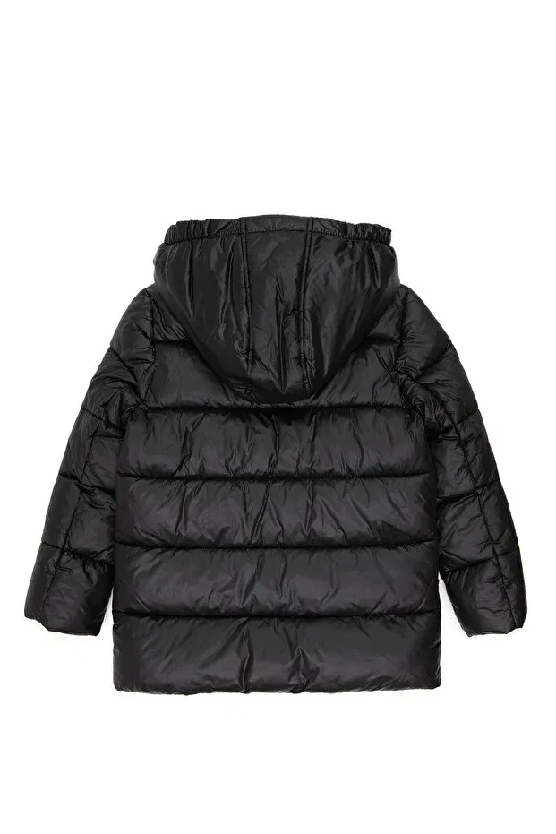 Детское пальто для девочек с длинным рукавом U.S. Polo Assn., Black — фото 2