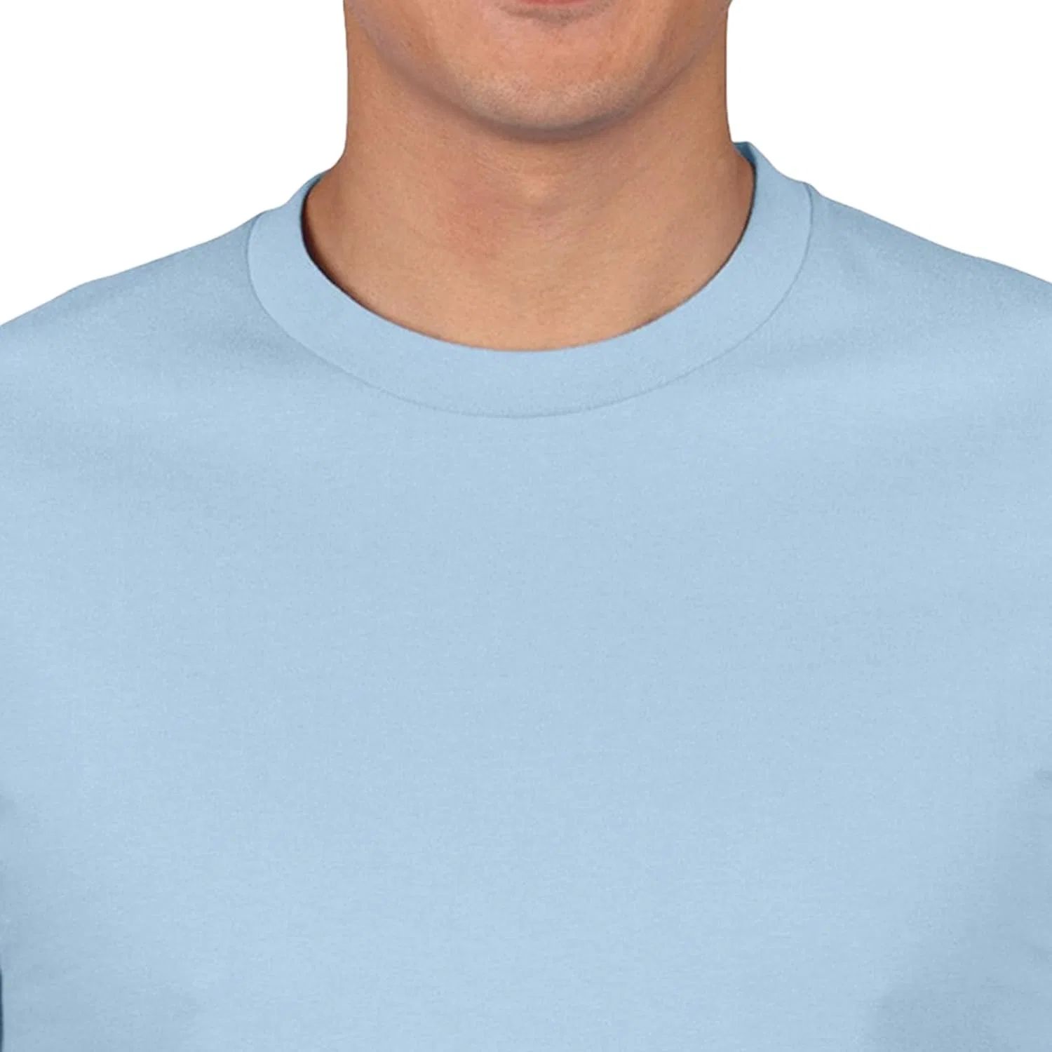 Мужская футболка с круглым вырезом Crew-Neck Cotton, Blue — фото 2