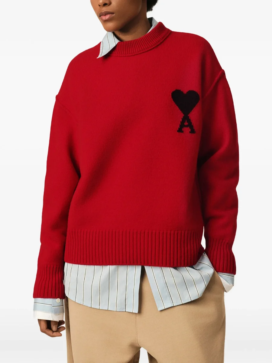 Свитер AMI Paris Ami de Coeur, красный