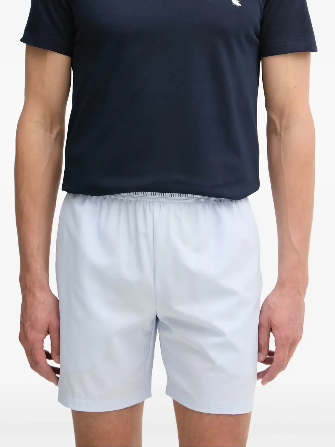 Беговые шорты с логотипом, синие Lacoste, синий