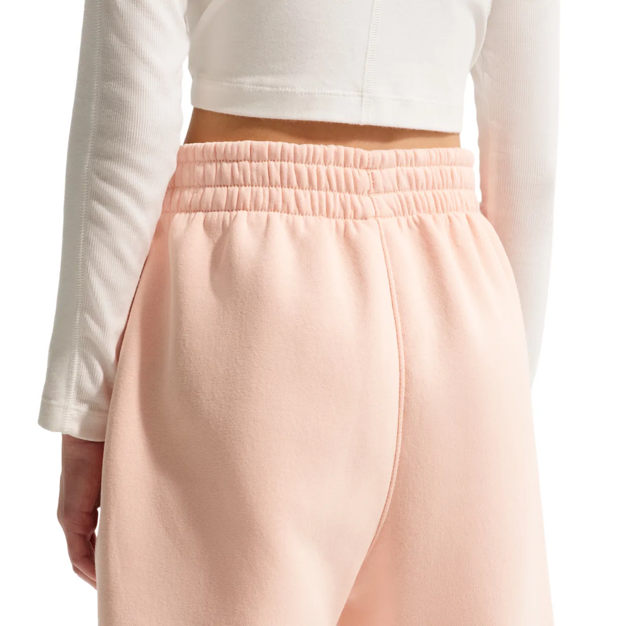Детские спортивные брюки Club LBR Oversized Fleece Nike, цвет Arctic Orange/Arctic Orange/White — фото 2