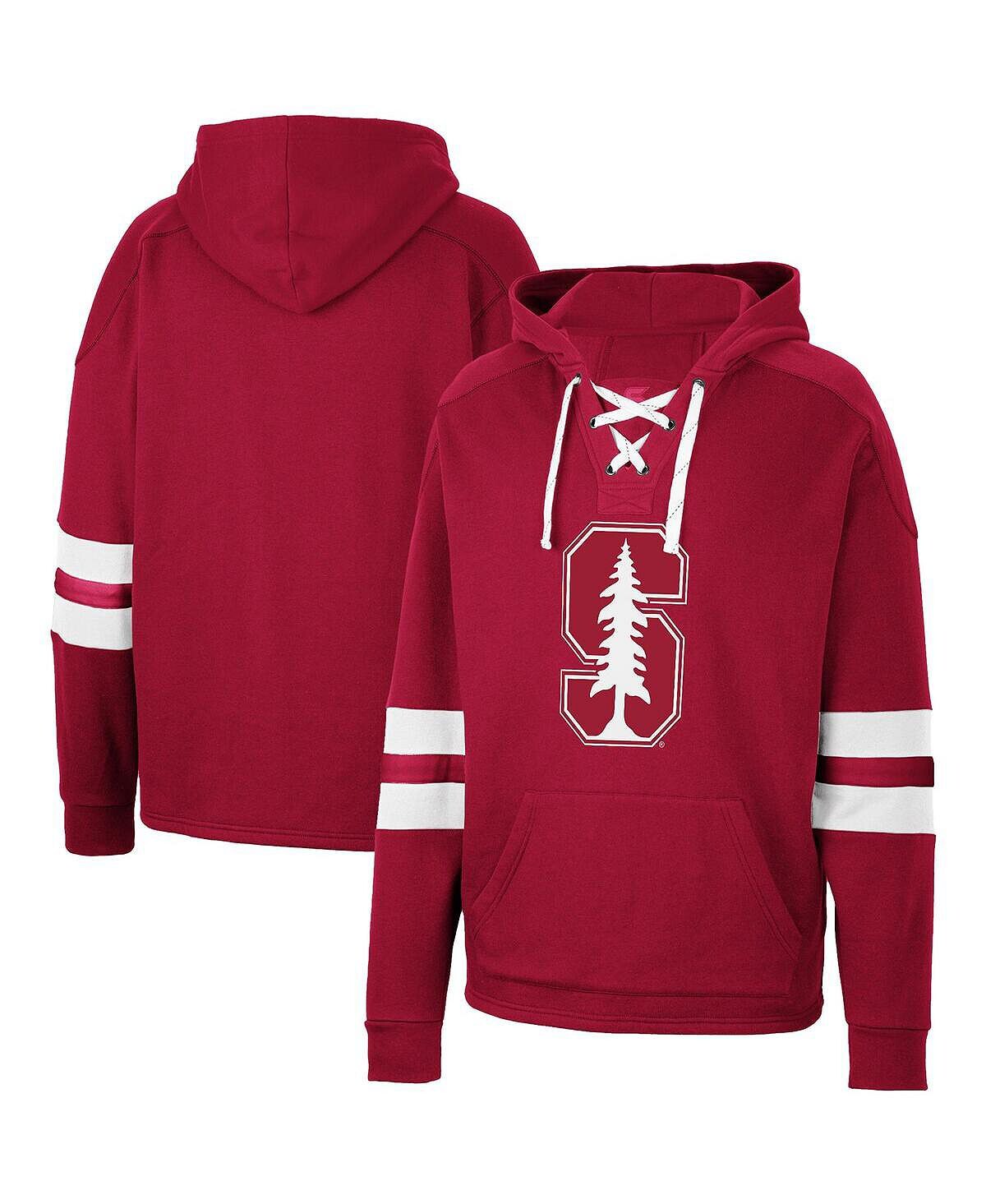 

Мужская худи cardinal stanford cardinal lace-up 4.0 pullover hoodie Colosseum