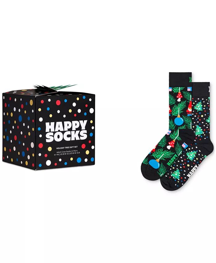 

Подарочный набор мужских праздничных носков, упаковка из 2 шт Happy Socks, черный