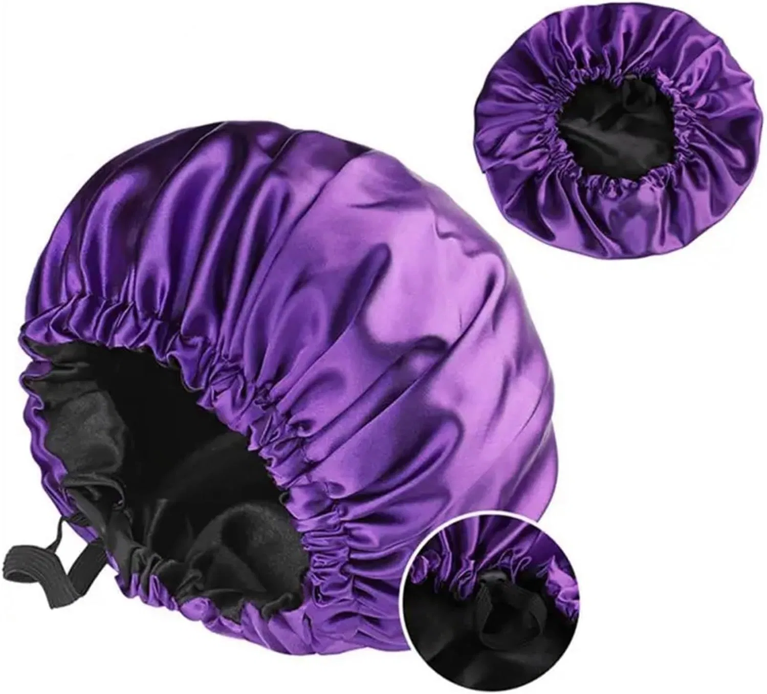 Шапочка для душа, Satin-Mütze, GSXLZ, двойная, регулируемая, 14 — фото 3