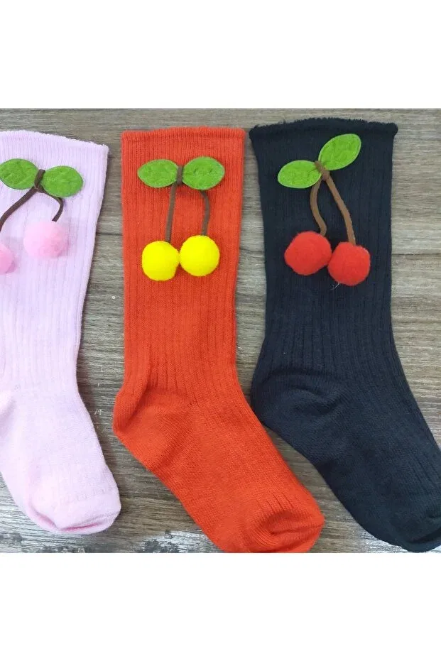Детские носки для девочек с помпонами Özkardeşler Baby, Multicolor