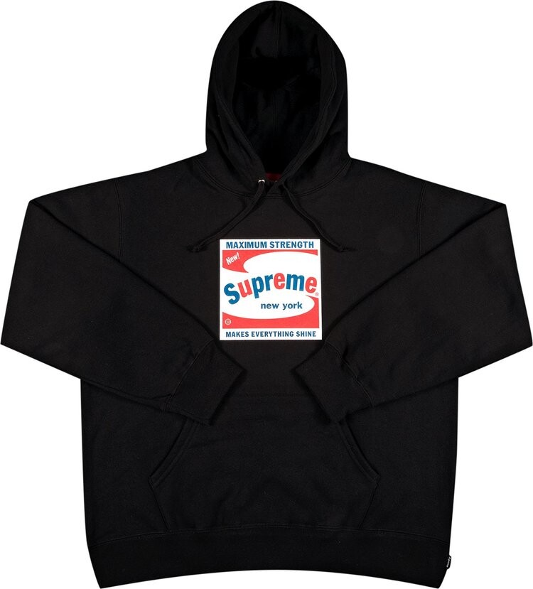 

Толстовка Supreme Shine Hooded Sweatshirt 'Black', черный