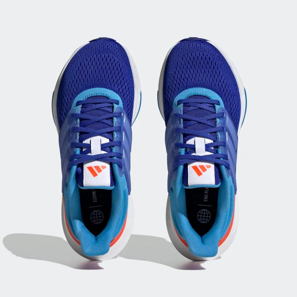 Детские кроссовки для бега с шнуровкой Ultrabounce adidas, Lucid Blue/White/Pulse Blue — фото 4