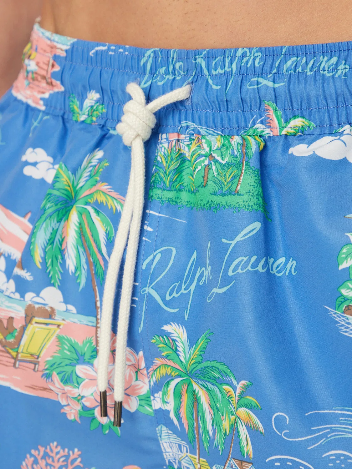 Мужские плавки классического кроя Polo Ralph Lauren, голубой — фото 4