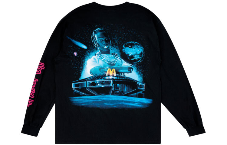 

Футболка Mcdonald"s X унисекс черная Travis Scott, черный