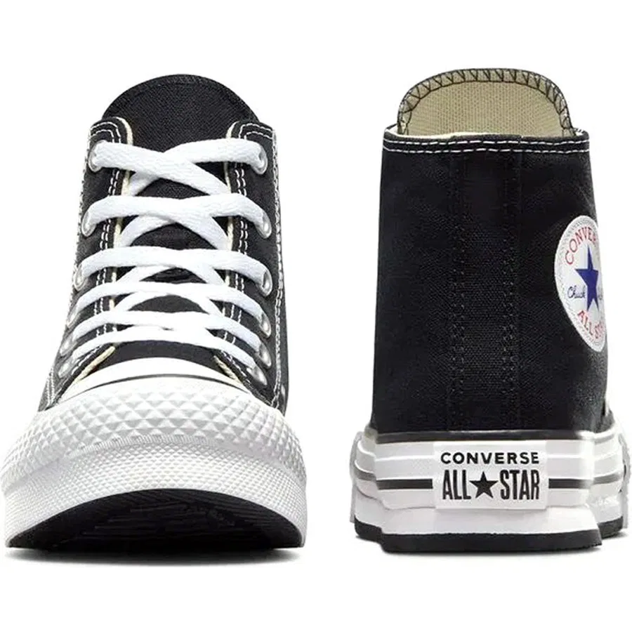 Кроссовки высокие с принтом CHUCK TAYLOR ALL STAR EVA Converse, Черный — фото 3