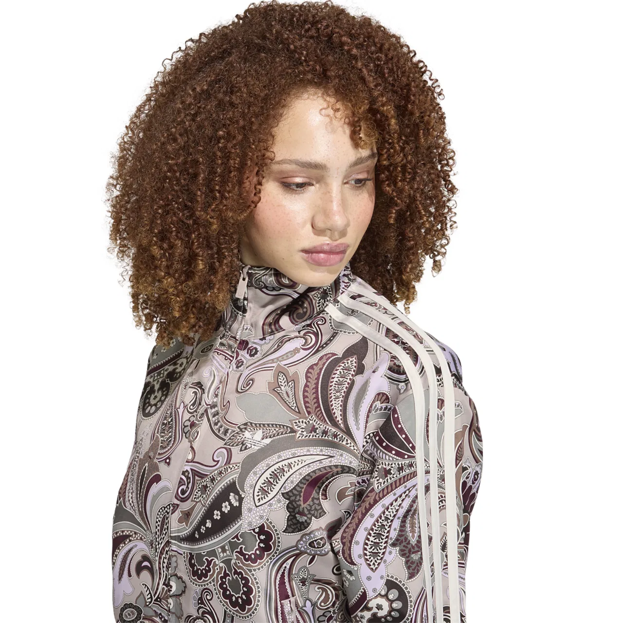 Женская куртка Firebird Satin Adidas Originals x Liberty London, цвет Multicolor/Wonder Taupe — фото 3