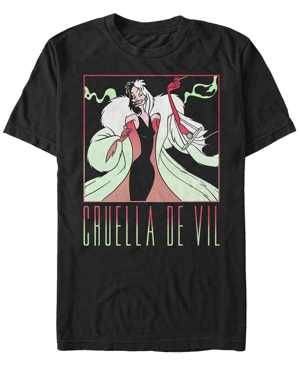 

Мужская футболка с коротким рукавом cruella the cruel Fifth Sun, черный