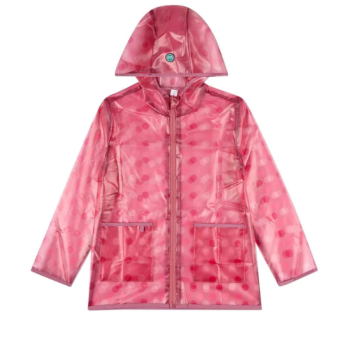 Детский дождевик для девочек водонепроницаемый с капюшоном ONLINE UNIQUE RTW OUTERWEAR, Pink