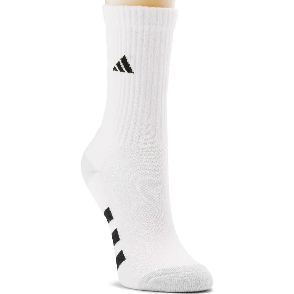 Детский набор из 6 пар больших мягких носков для подростков Adidas, White/Black/White — фото 3