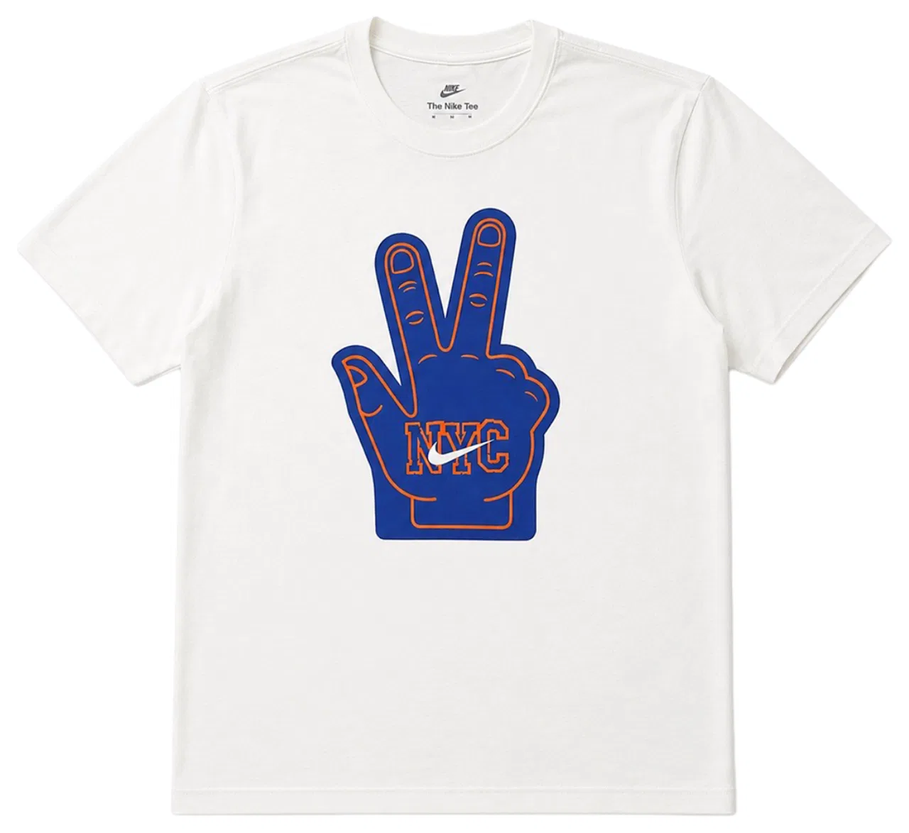 Мужская футболка с графикой Knicks Finals Nike, цвет Blue/White/Orange