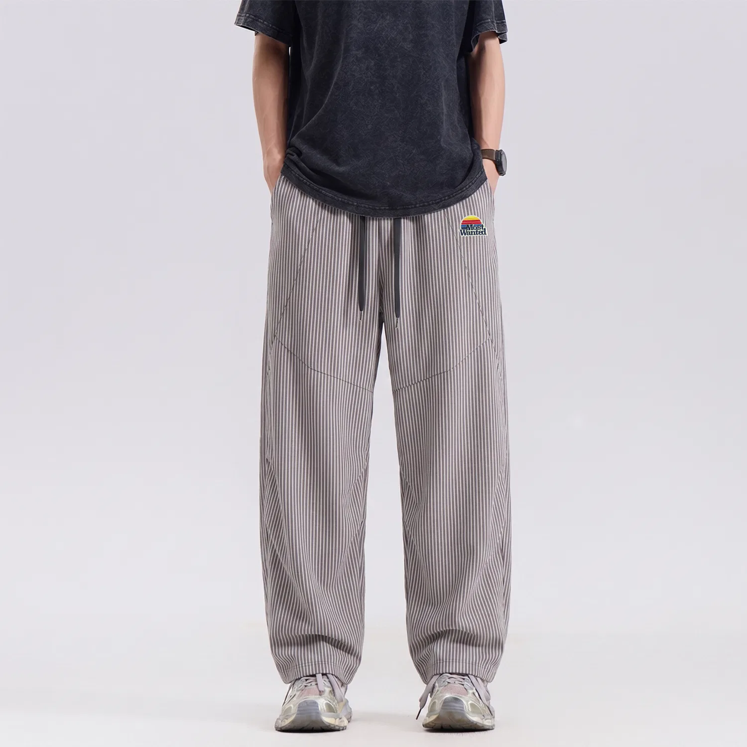 Детские повседневные брюки унисекс Casual Pants Unisex, MostwantedLab, Black — фото 4