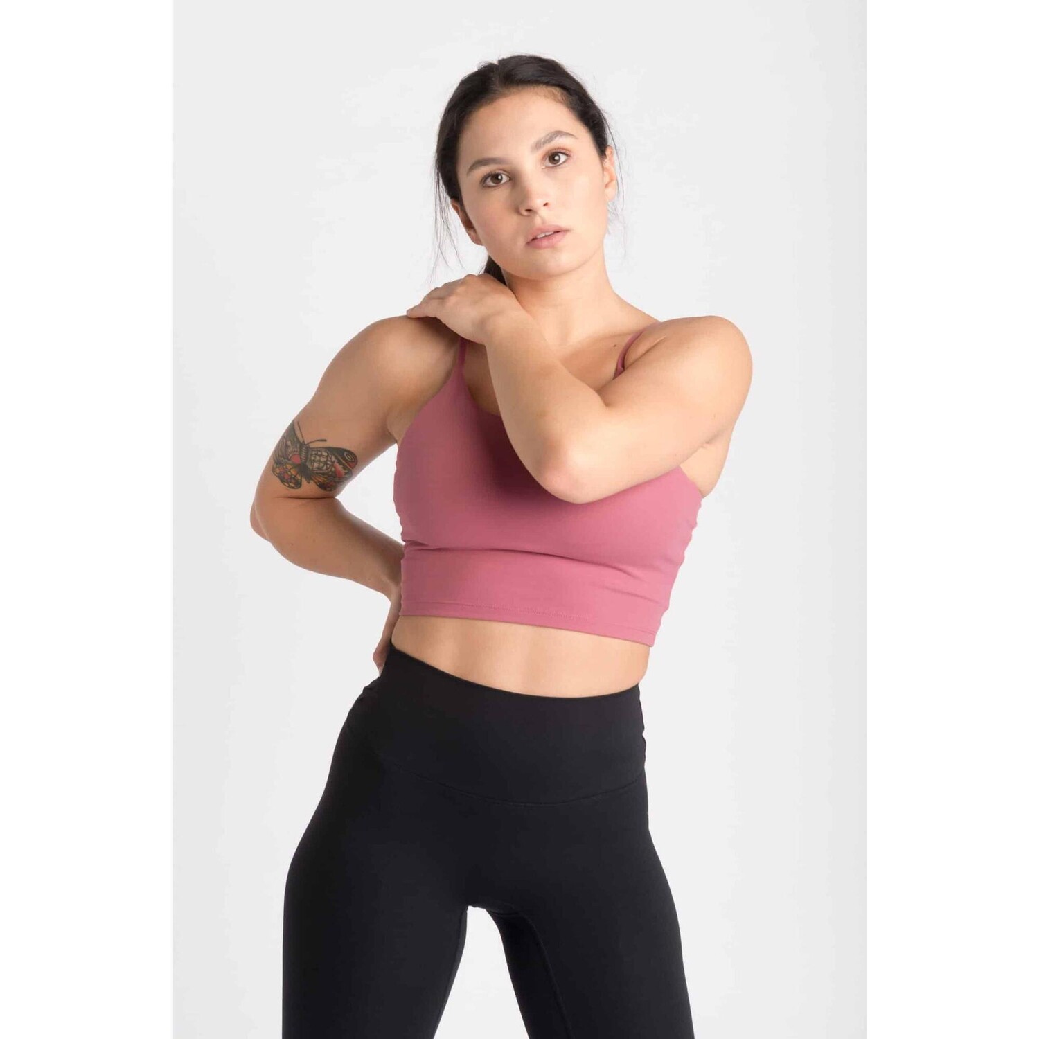 

Спортивный бюстгальтер с кроп-топом Fitness Varsity - Women - Deep Mauve AESTHETIC WOLF, фиолетовый