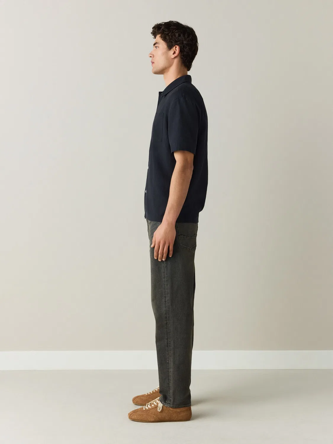 Джинсы Relaxed Tapered Fit, Grey Tint Next, серый — фото 4