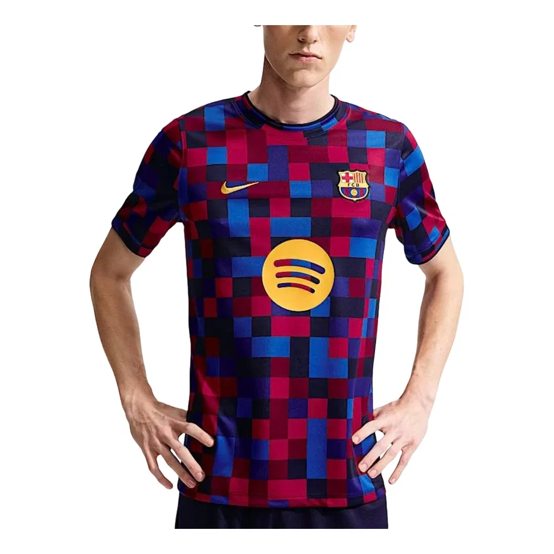 Мужская футболка с принтом Nike FC Barcelona 2026/27 Match Pre-Match Top Home, мультиколор