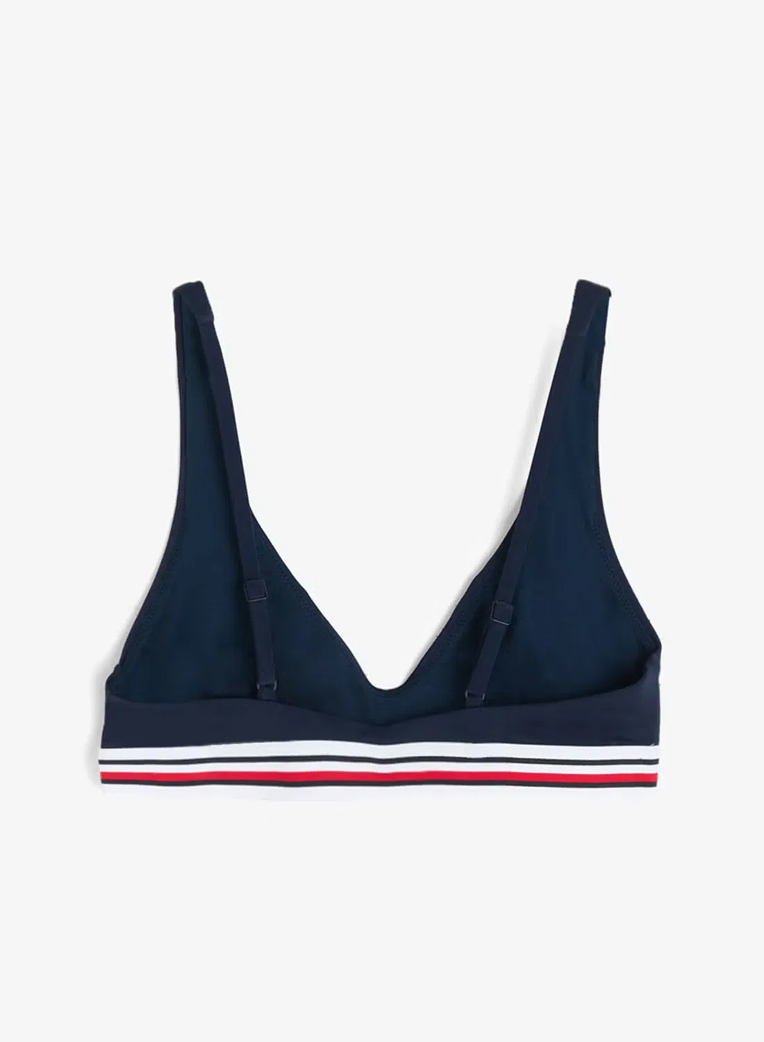 Топ бикини с V-образным вырезом Global stripe Tommy Hilfiger, темно-синий — фото 2