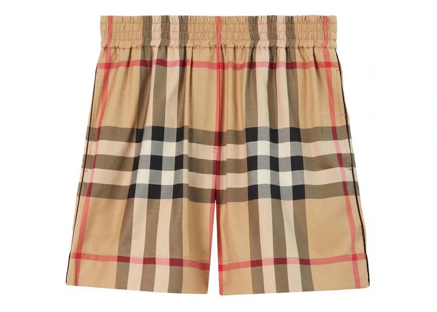Женские шорты с принтом Burberry Shorts, Archive Beige