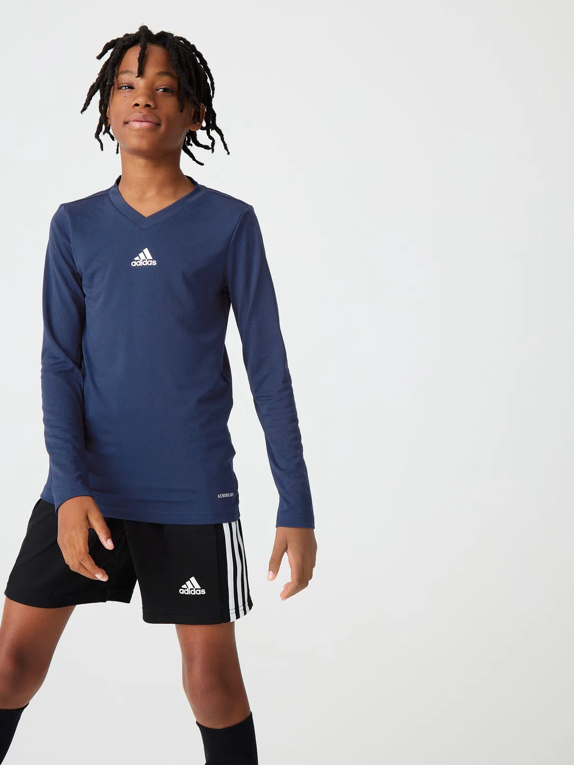 Футболка с длинным рукавом Team Base adidas, синий