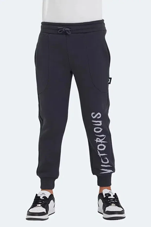 Детские спортивные брюки для мальчиков с принтом Slazenger, Dark Gray — фото 3