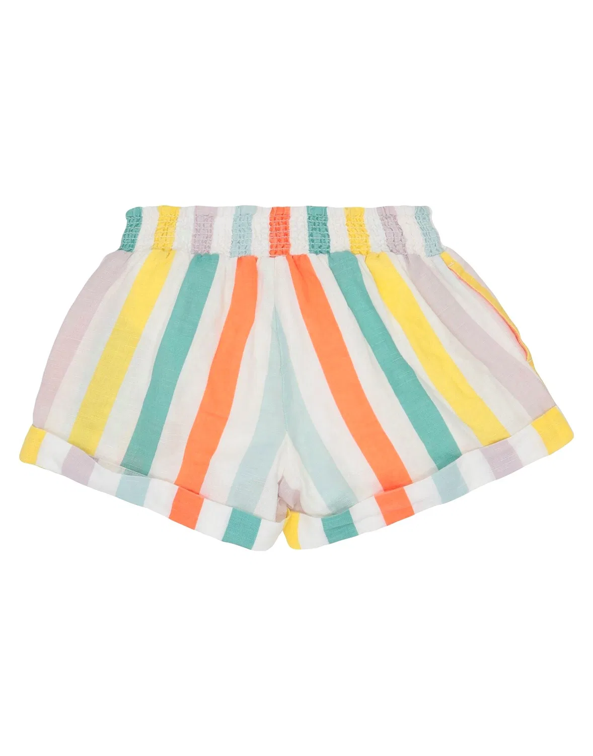 Детские шорты для девочек с принтом Stella Mccartney Kids, белый — фото 2