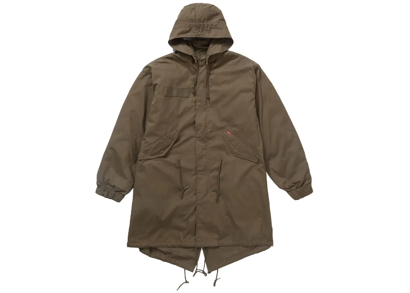 Мужское пальто-рыбак с принтом Supreme Fishtail Parka, Olive