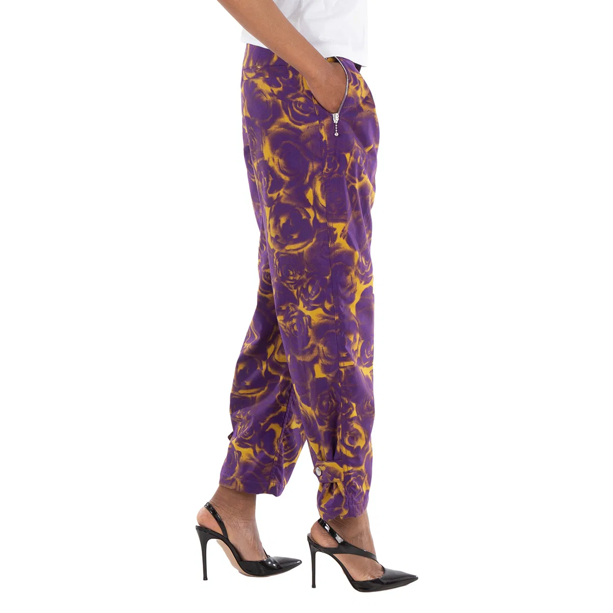 Брюки с принтом Floral Print Trousers Burberry, Pear Ip Pattern — фото 2