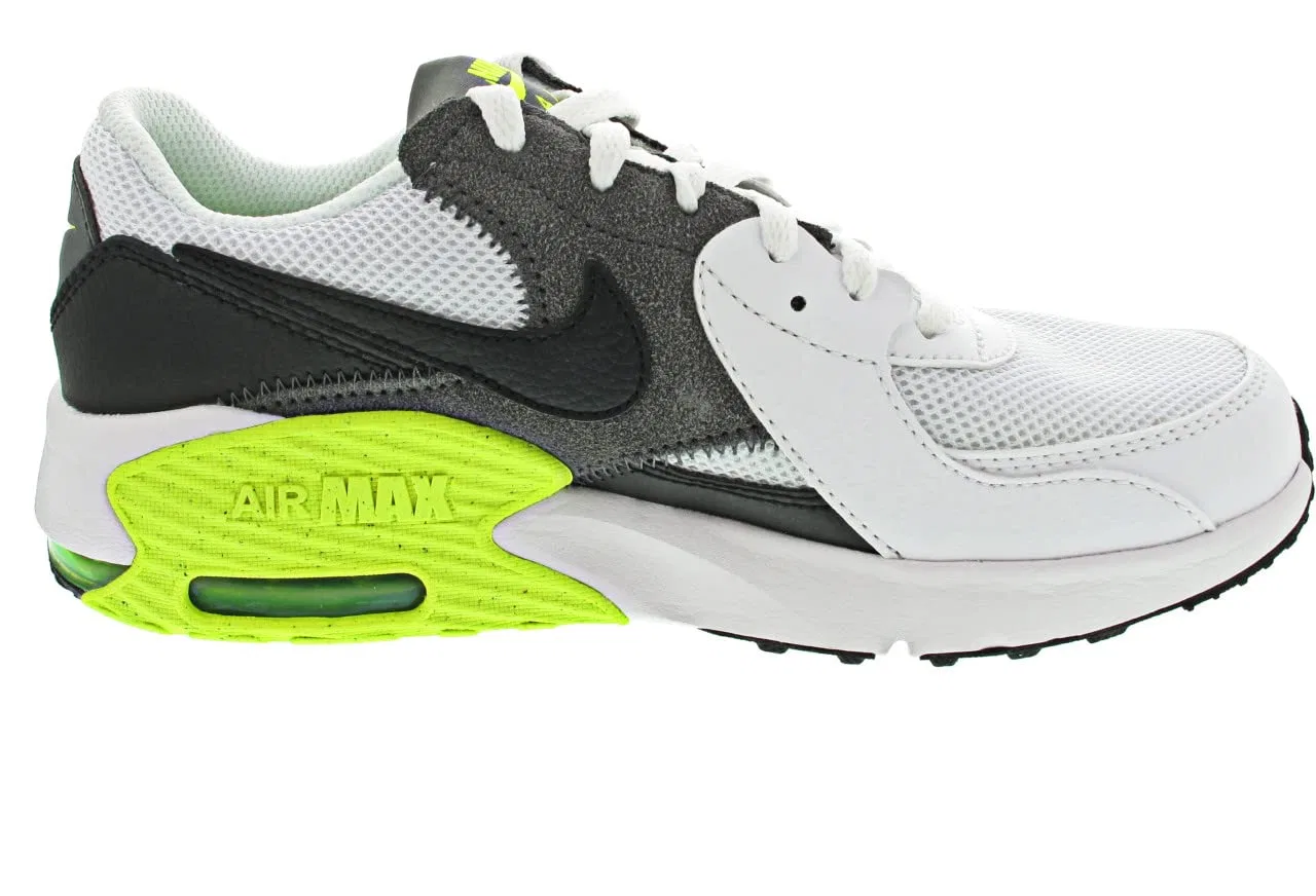Детские дорожные кроссовки для мальчиков Air Max Excee NIKE, Multicoloured White Black Iron Grey Volt — фото 4