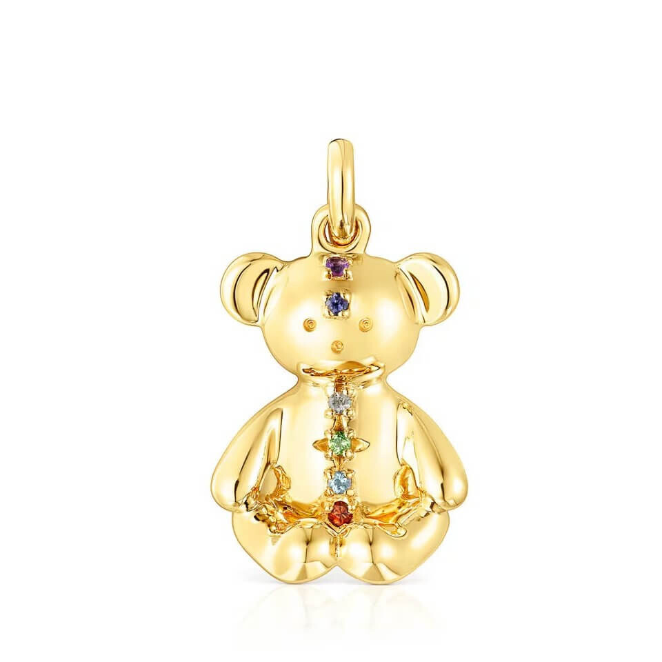 

Подвеска Tous Teddy Bear, серебро позолоченное//драгоценные камни