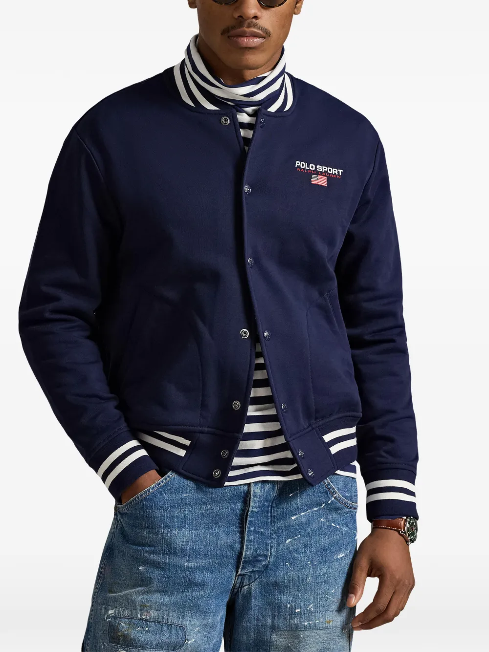 Флисовая куртка Polo Sport Polo Ralph Lauren, синий — фото 3