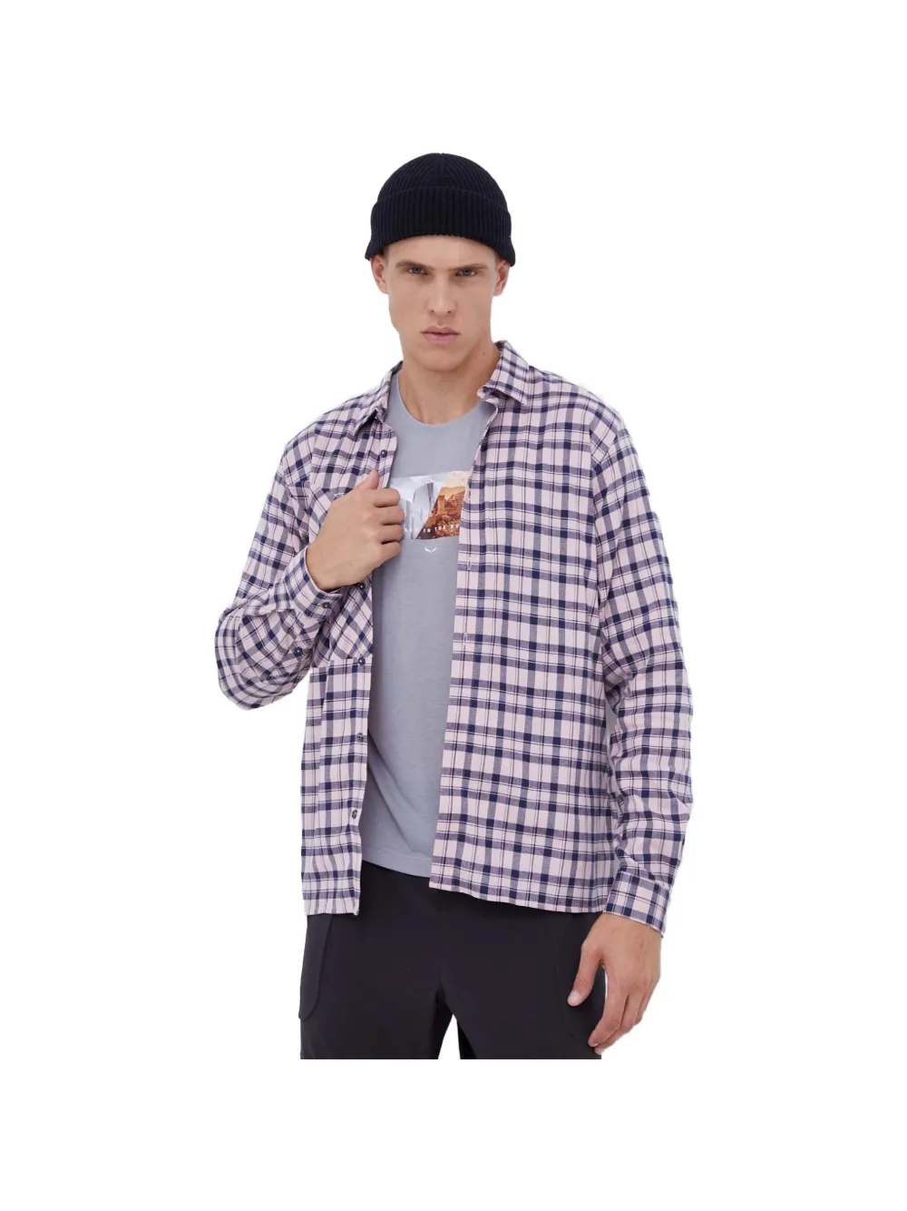 

Рубашка в клетку Salewa, розовый