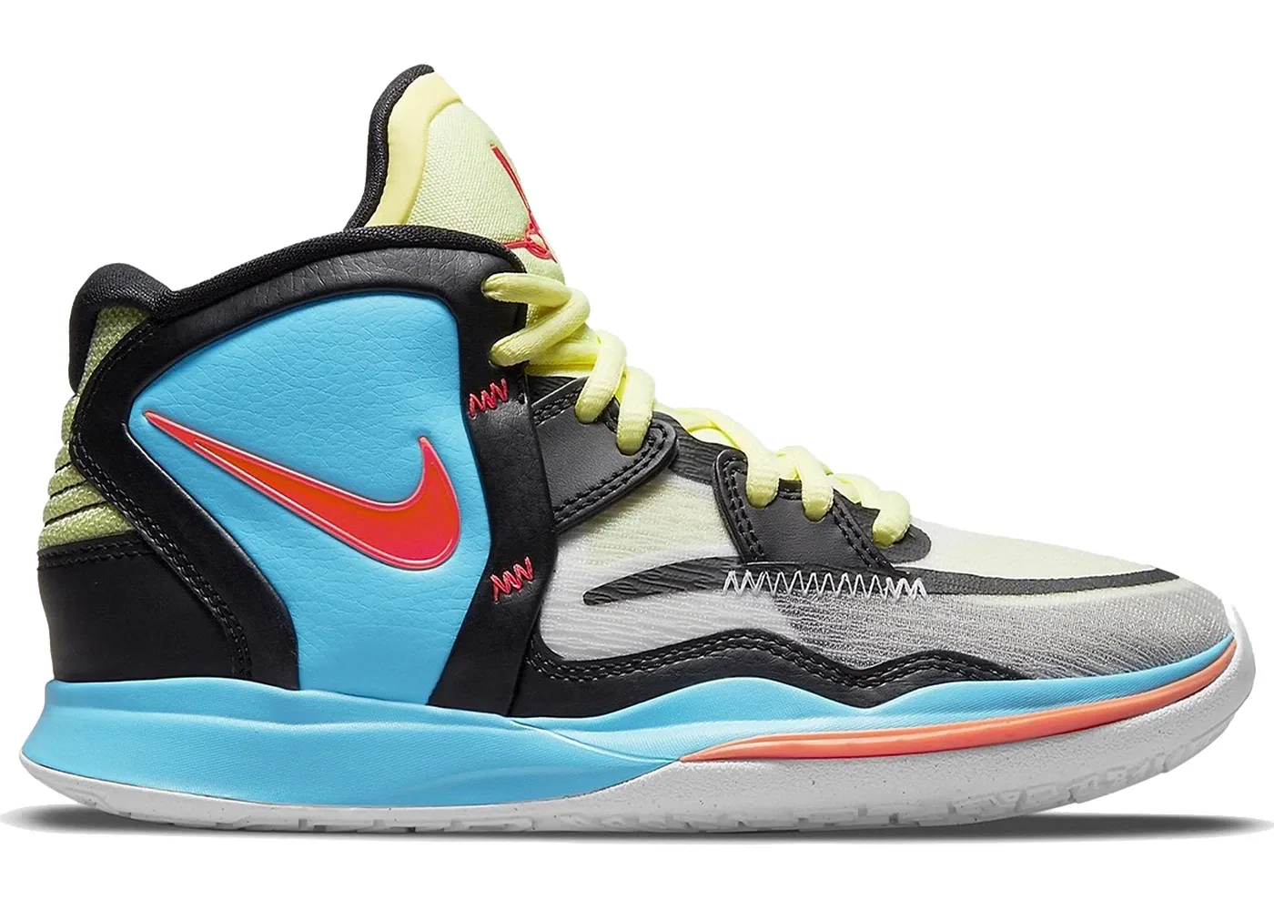 Детские кроссовки для баскетбола Nike Kyrie Infinity SE Nike, White/Citron Tint/Baltic Blue/Bright Crimson