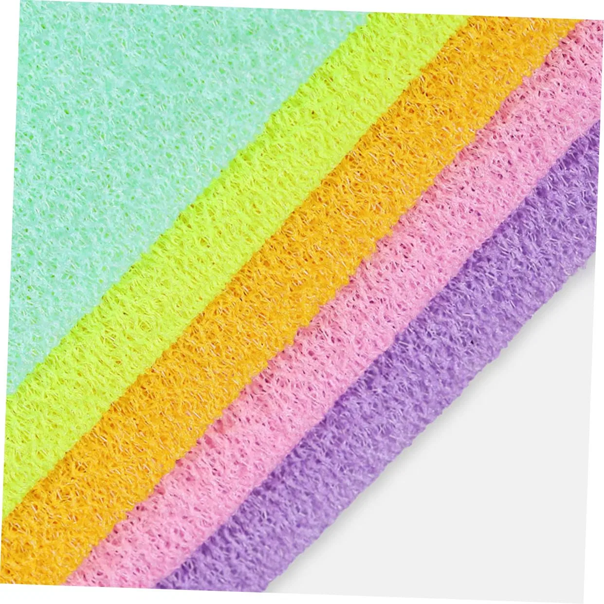 Набор скрабберов для спины, AUTSUPPL, 5 шт, 40x20x0.5 см, Gelb, Grün, Blau, Rosa — фото 4