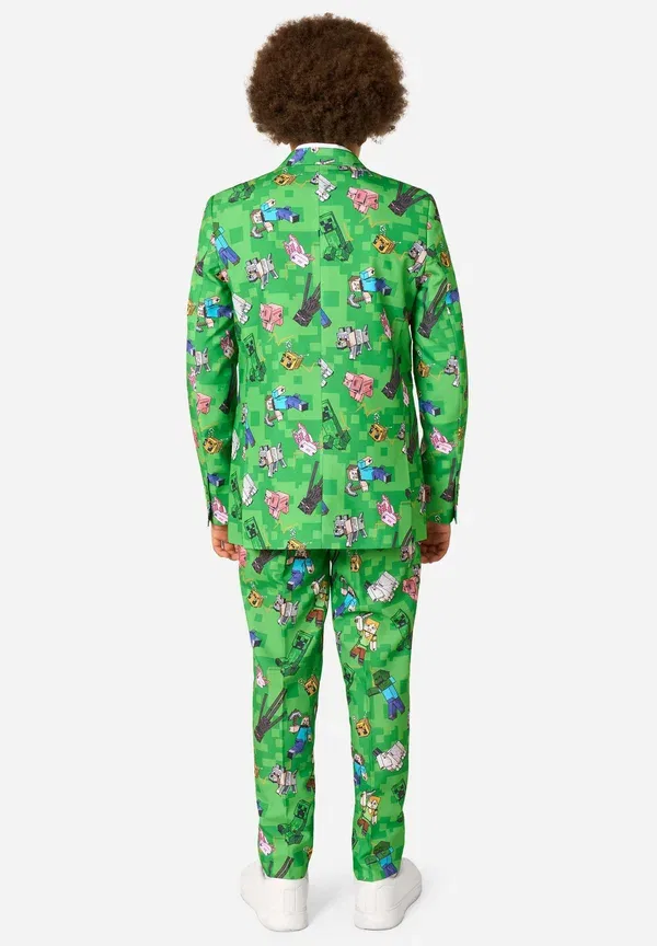 Костюм с принтом Minecraft Opposuits, зеленый — фото 2