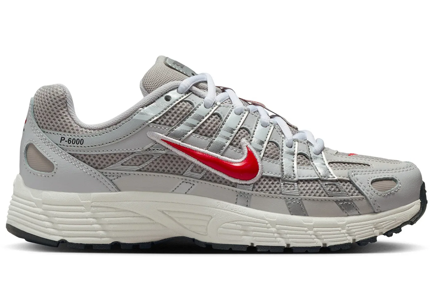 Детские кроссовки Lifestyle Nike P-6000, College Grey/Vast Grey/Phantom/Fire Red